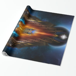 Die goldene Vision von Arsencia Wrapping Paper Geschenkpapier