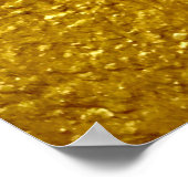 Die goldene Wandtextur ist abstrakt, alt, antike Poster (Ecke)