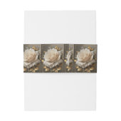 Die goldene, weiße Rosenkunst Einladungsbanderole (Rückseitenbeispiel)