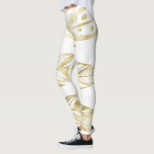 Die goldene Welt der modernen glänzenden Leggings (Links)