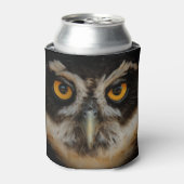 Die goldenen Augen eines spektakulären Eule Dosenkühler (Kanne Vorderseite)
