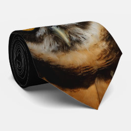 Die goldenen Augen eines spektakulären Eule Krawatte