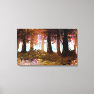 Die goldenen Farbtöne des Herbstes Leinwanddruck