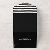 Die goldenen, schwarzen und weißen Streifen vermis All In One Einladung (Außenbereich)