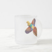 Die goldener Fasan-Tasse Mattglastasse (VorderseiteRechts)