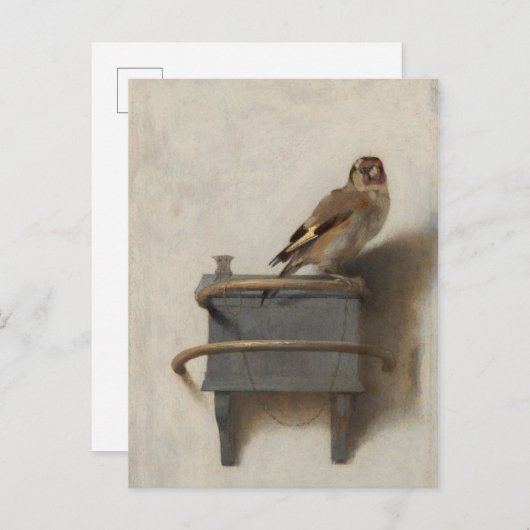 Die Goldfinch Postkarte (Vorne/Hinten)