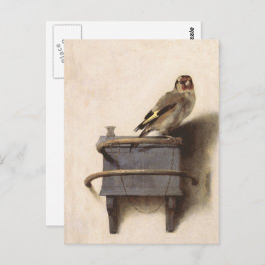 Die Goldfinch Postkarte (Vorne/Hinten)