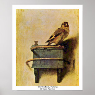 Die Goldfinch, Puttertje von Carel Fabritius Poster