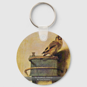 Die Goldfinch, Puttertje von Carel Fabritius Schlüsselanhänger