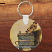 Die Goldfinch, Puttertje von Carel Fabritius Schlüsselanhänger (Vorderseite)
