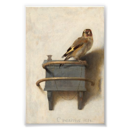 Die Goldfinch von Carel Fabritius Fotodruck (Vorne)