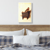Die Goldfinch von Carel Fabritius Leinwanddruck (Insitu (Schlafzimmer))