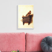 Die Goldfinch von Carel Fabritius Leinwanddruck (Insitu (Wohnzimmer))