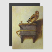 Die Goldfinch von Carel Fabritius Magnetkarte (Vorne/Hinten)