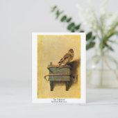 Die Goldfinch. von Carel Fabritius Postkarte (Stehend Vorderseite)