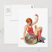 Die Goldfisch-Klassiker-Illustration Postkarte (Vorne/Hinten)