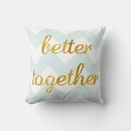 Die Goldfolie, die Pillow besser ist zusammen Kissen