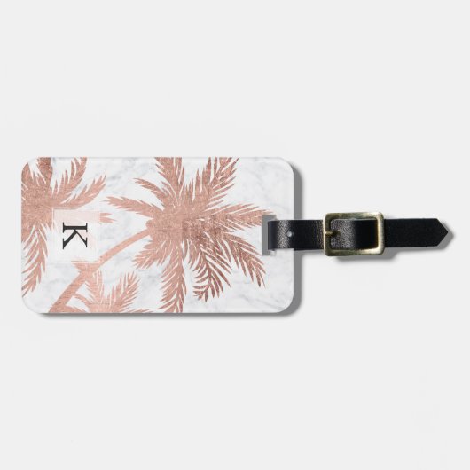 Die goldgelben Palmen aus tropischer Rose sind aus Gepäckanhänger (Vorderseite horizontal)