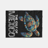 Die Golf Von Mexiko-Schildkröte Farbige Mexikanisc Fleecedecke (Vorderseite (Horizontal))