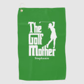 Die Golfmutter mit dem Namen Funny Golf Theme Golfhandtuch (Vorderseite)