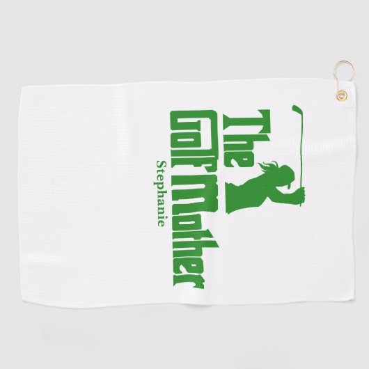 Die Golfmutter mit dem Namen Funny Golf Theme Golfhandtuch (Horizontal)