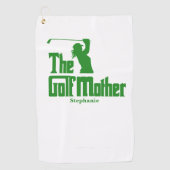 Die Golfmutter mit dem Namen Funny Golf Theme Golfhandtuch (Vorderseite)