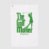 Die Golfmutter mit dem Namen Funny Golf Theme Golfhandtuch (Vorderseite)
