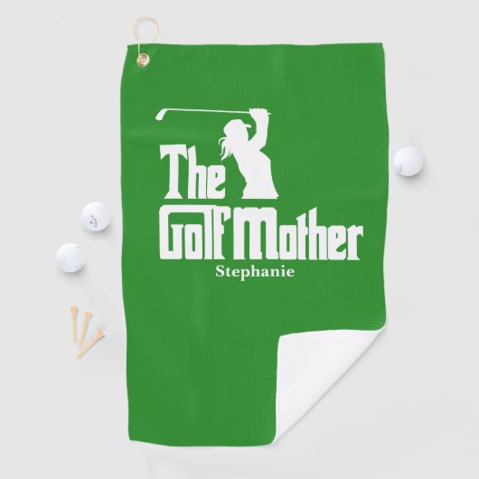 Die Golfmutter mit dem Namen Funny Golf Theme Golfhandtuch (Insitu)