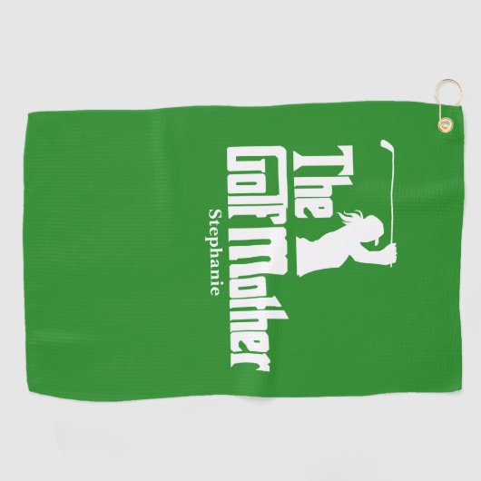 Die Golfmutter mit dem Namen Funny Golf Theme Golfhandtuch (Horizontal)
