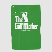 Die Golfmutter mit dem Namen Funny Golf Theme Golfhandtuch (Vorderseite)