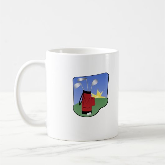 Die Golfspieler-Tasse Kaffeetasse (Links)