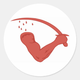 Die Goliad-Flagge Runder Aufkleber