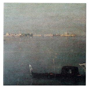 Die Gondel auf der Lagune Fliese