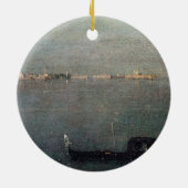 Die Gondel auf der Lagune Keramikornament (Hinten)