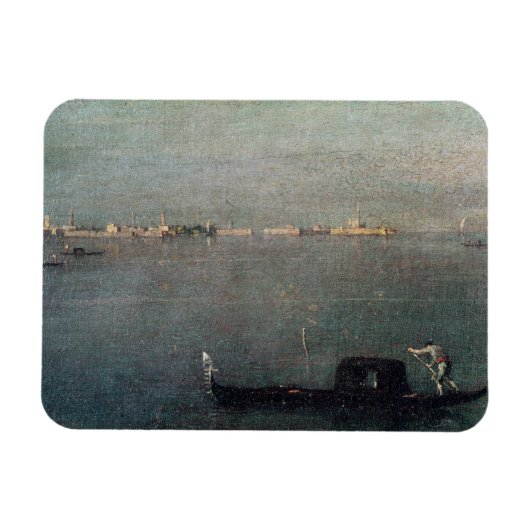 Die Gondel in der Lagune Magnet (Horizontal)