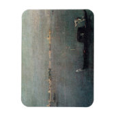 Die Gondel in der Lagune Magnet (Vertikal)