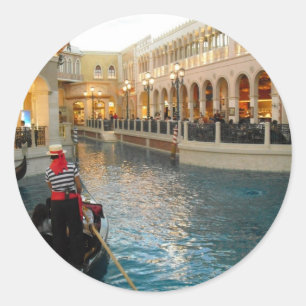 Die Gondelbahn Runder Aufkleber