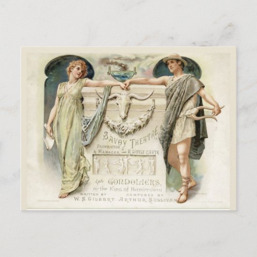 Die Gondolieri Postkarte (Vorderseite)