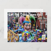 Die "Good Times Roll"-Postkarte gelassen Postkarte (Vorne/Hinten)