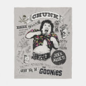 Die Goonies Chunk Retro Collage Fleecedecke (Vorderseite)