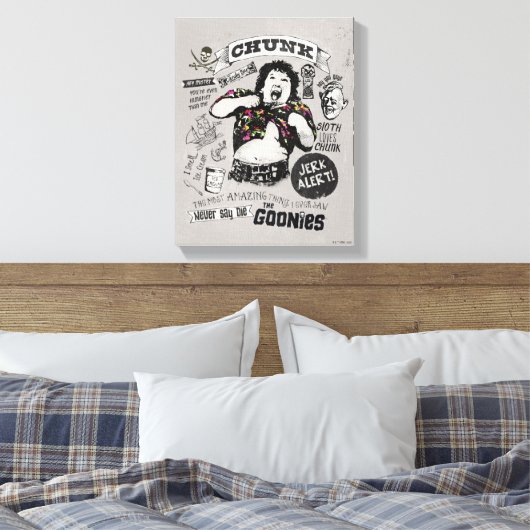 Die Goonies Chunk Retro Collage Leinwanddruck (Insitu (Schlafzimmer))