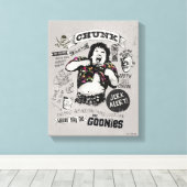 Die Goonies Chunk Retro Collage Leinwanddruck (Insitu (Holzboden))