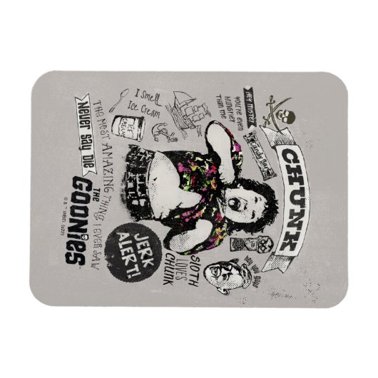 Die Goonies Chunk Retro Collage Magnet (Horizontal)