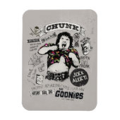Die Goonies Chunk Retro Collage Magnet (Vertikal)