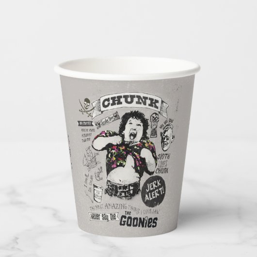 Die Goonies Chunk Retro Collage Pappbecher (Vorderseite)