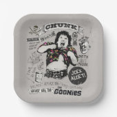 Die Goonies Chunk Retro Collage Pappteller (Vorderseite)