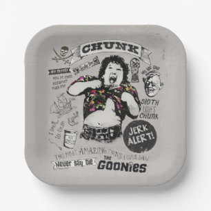 Die Goonies Chunk Retro Collage Pappteller
