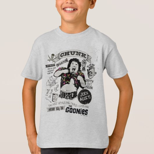 Die Goonies Chunk Retro Collage T-Shirt (Vorderseite)