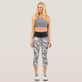 Die Goonies ein Mit Augen Willy Skull-Muster Capri Leggings (Vorderseite)