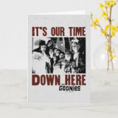 Die Goonies "Es ist unsere Zeit hier unten" Karte (Gelbe Blume)